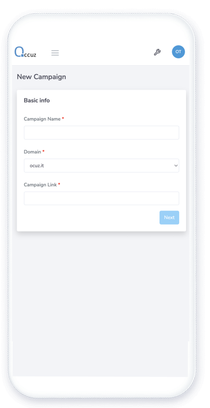 Device-specific Landing Page